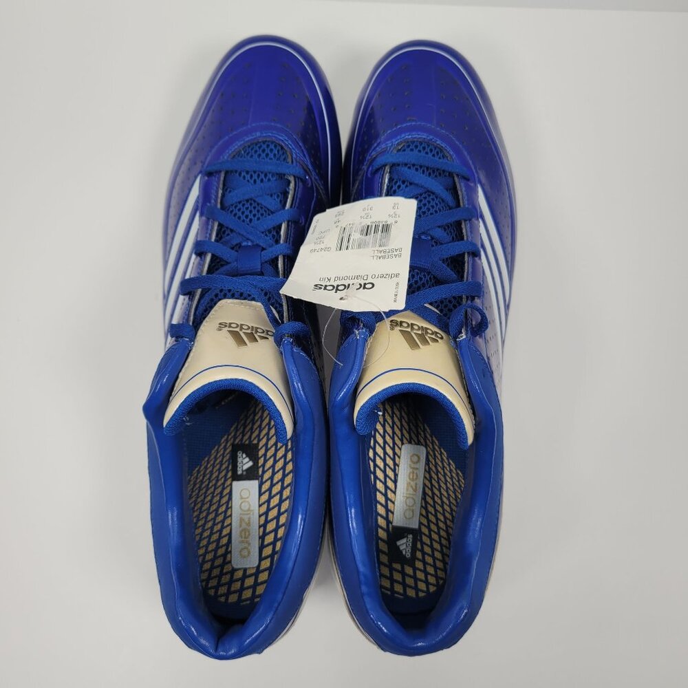 Adidas Adizero Diamond King Men's Blue Baseball Cleats G24749 US Size 13 NWT - Picture 5 of 8
